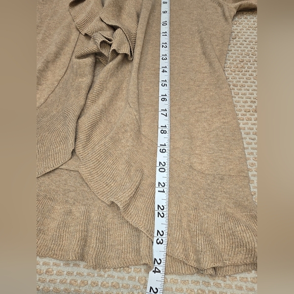 Loft Women's Beige Open Front Cardigan Sweater Size Small - Picture 3 of 6